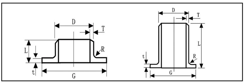 Bulk lap joint stub end