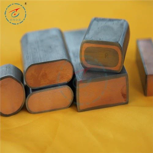 Barra de cobre revestida de titanio