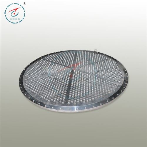 Placa de tubo de acero revestido de titanio para intercambiador de calor